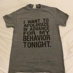 Distressed Apology Short Sleeve Shirt